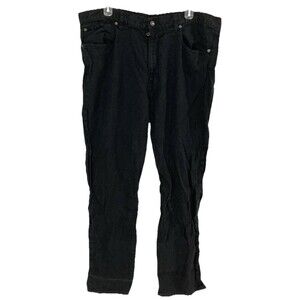 Men's VTG Polo Ralph Lauren Linen Pants Black Size 38x32 (Measures 40x31)